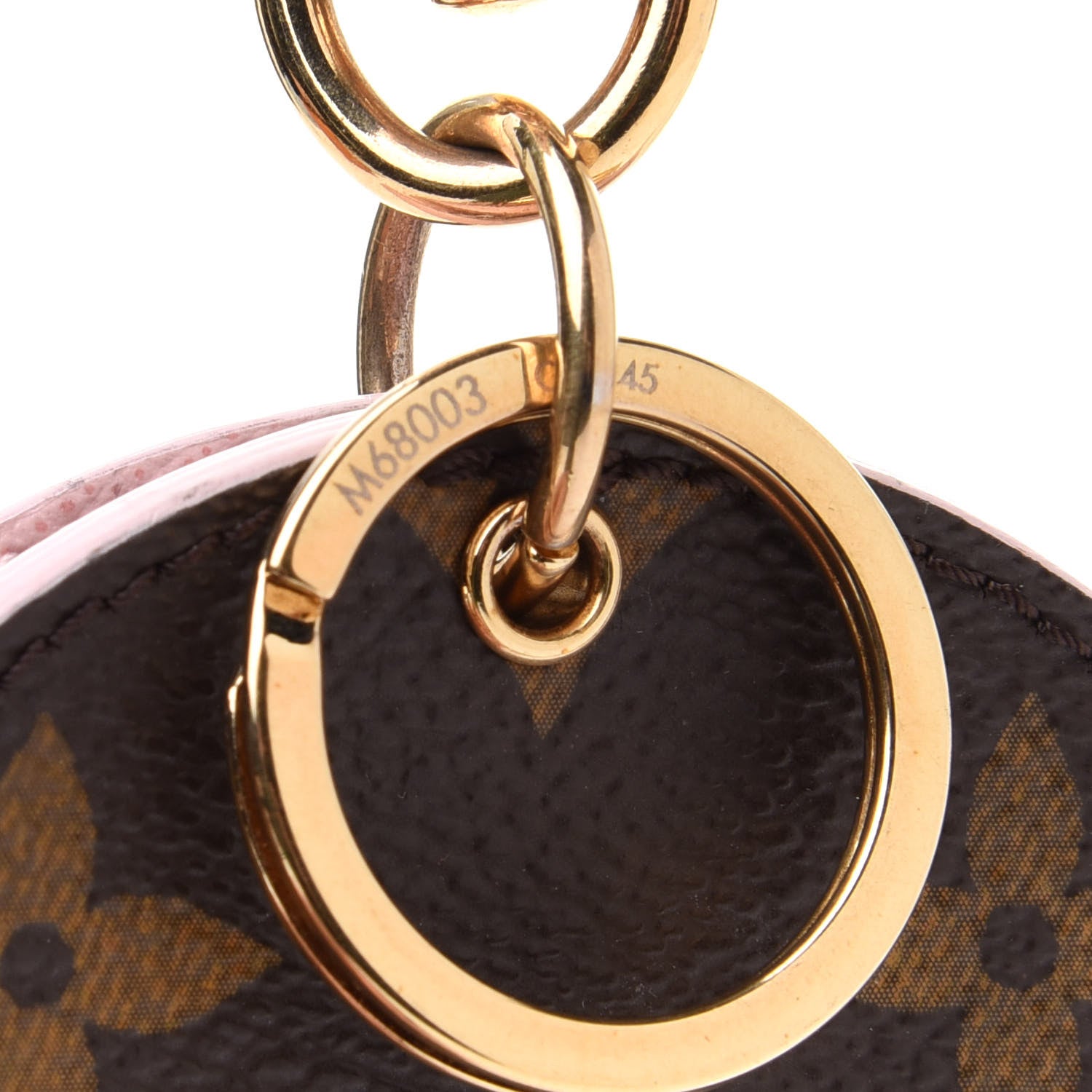 Louis Vuitton Monogram LV Mirror Bag Charm Key Holder Rose Ballerine 6 of 8