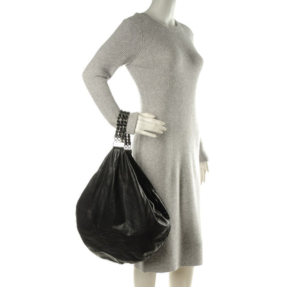 Chanel Lambskin Large Rock and Chain Hobo Black 2 of 10