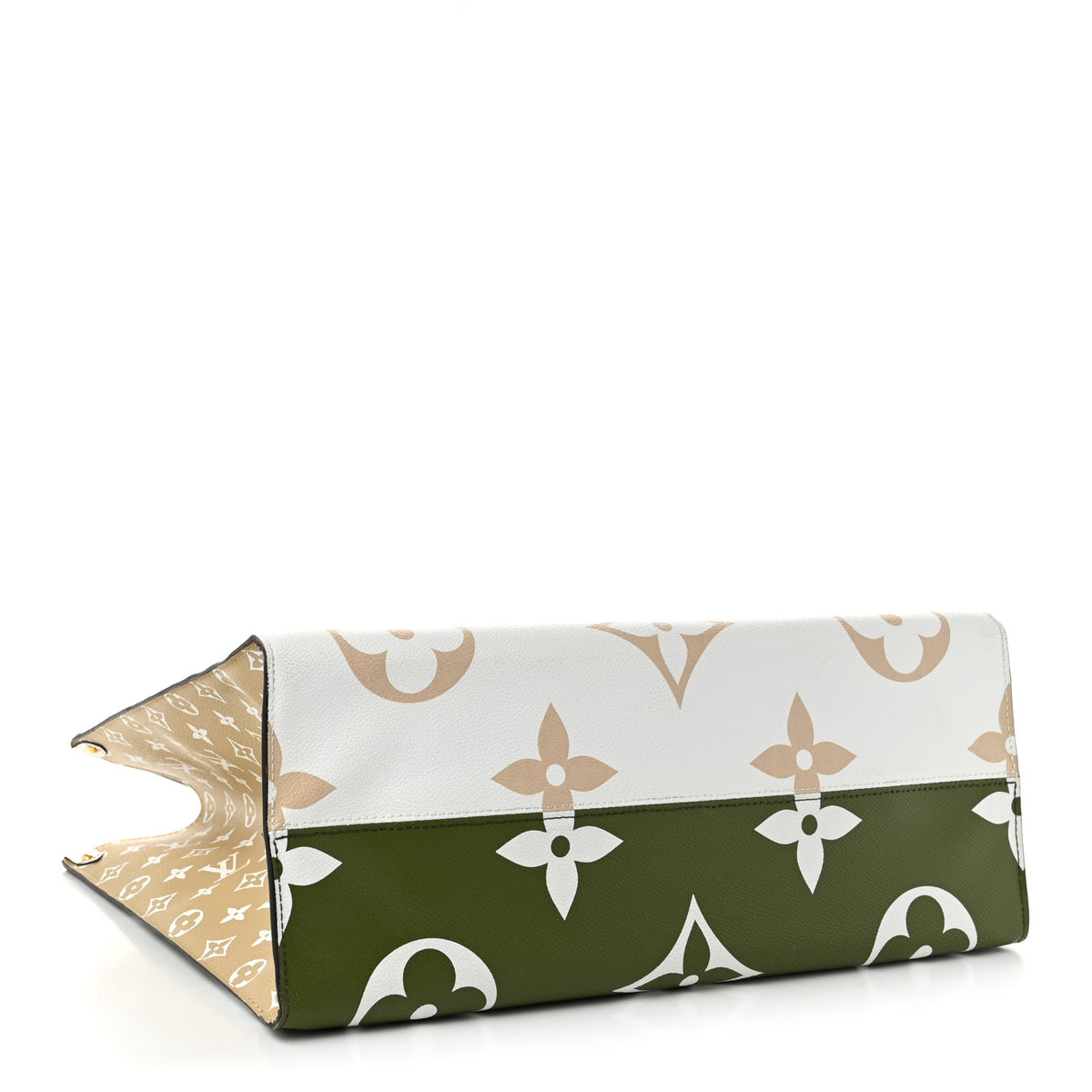Louis Vuitton Monogram Giant Onthego GM Kaki Beige 4 of 10