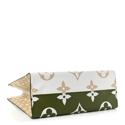 Louis Vuitton Monogram Giant Onthego GM Kaki Beige 4 of 10