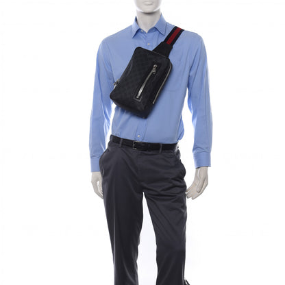 Gucci GG Supreme Monogram Web Belt Bag Black Grey 2 of 11