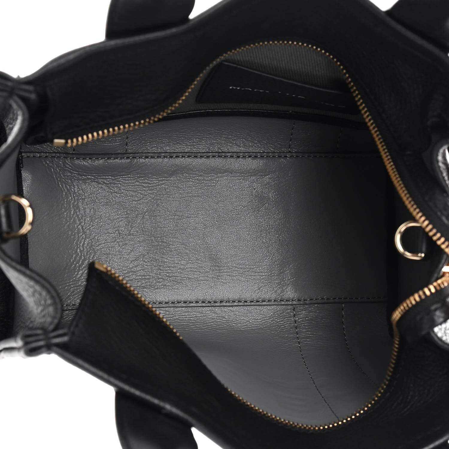 Marc Jacobs Grained Calfskin Small The Tote Bag Black 5 of 10