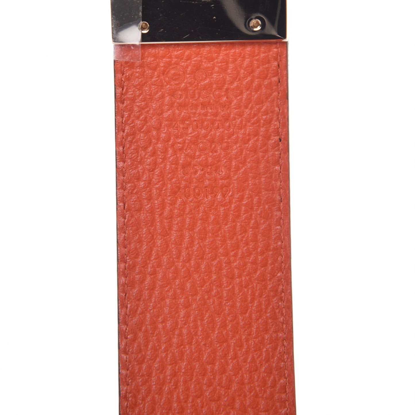 Calfskin 1973 Reversible Belt 85 34 Orange Black