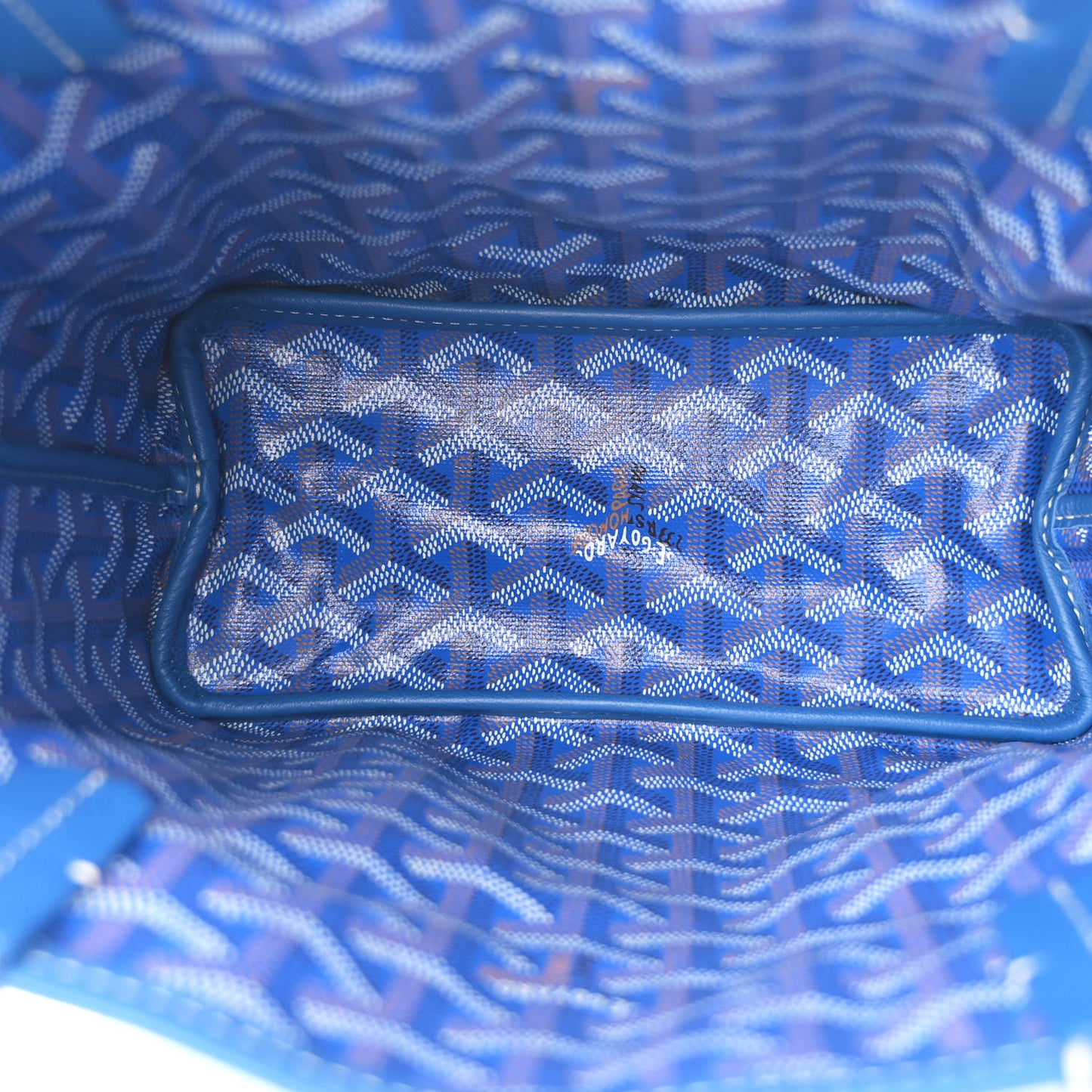 Goyardine Reversible Mini Anjou Sky Blue