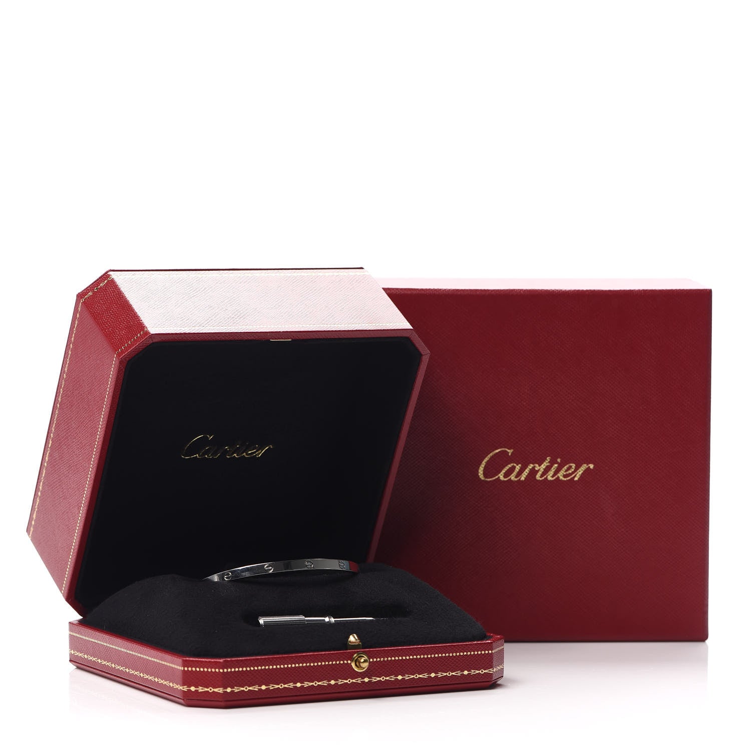 Cartier 18K White Gold Small LOVE Bracelet 17 6 of 6