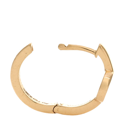 Gucci 18K Yellow Gold Interlocking G Single Hoop Earring 3 of 4