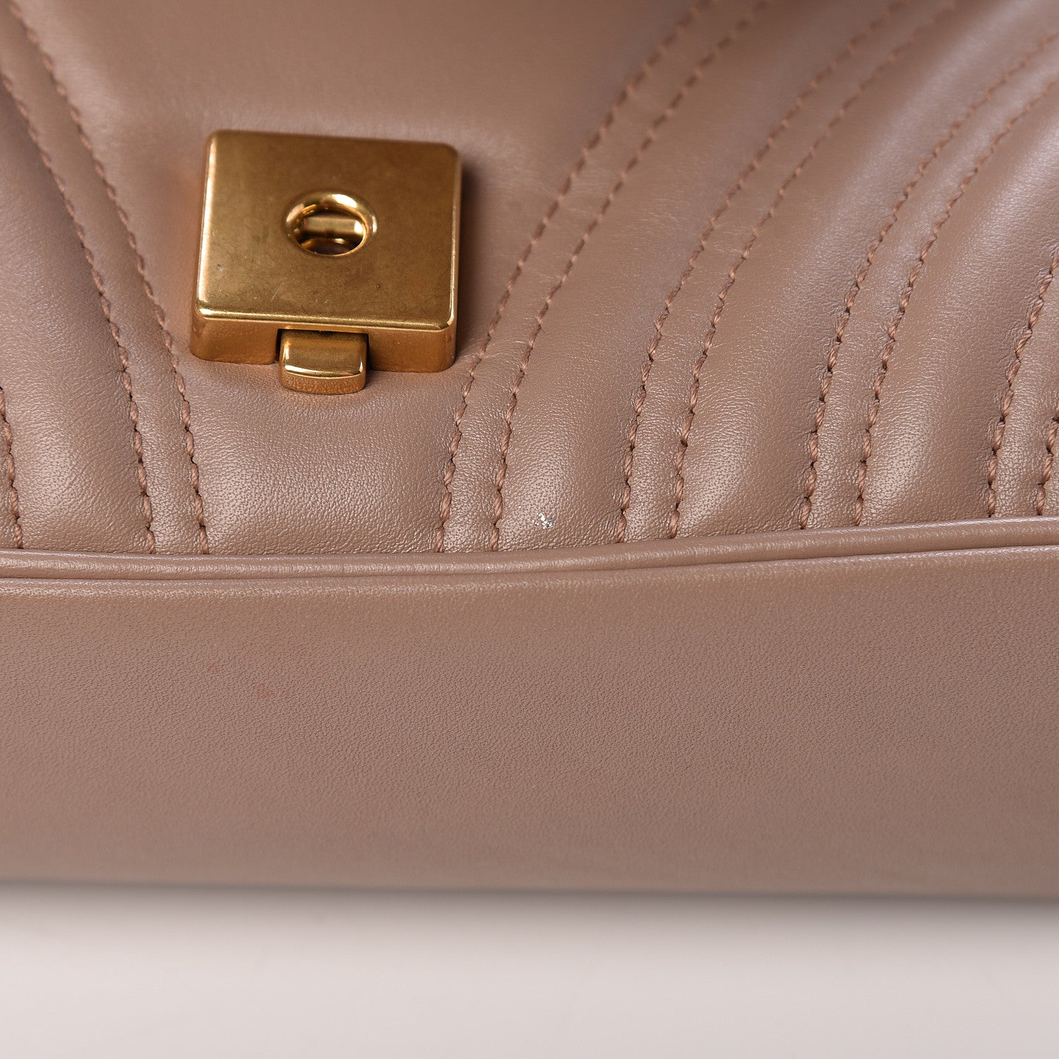 Gucci Calfskin Matelasse Medium GG Marmont Shoulder Bag Porcelain Rose 11 of 13