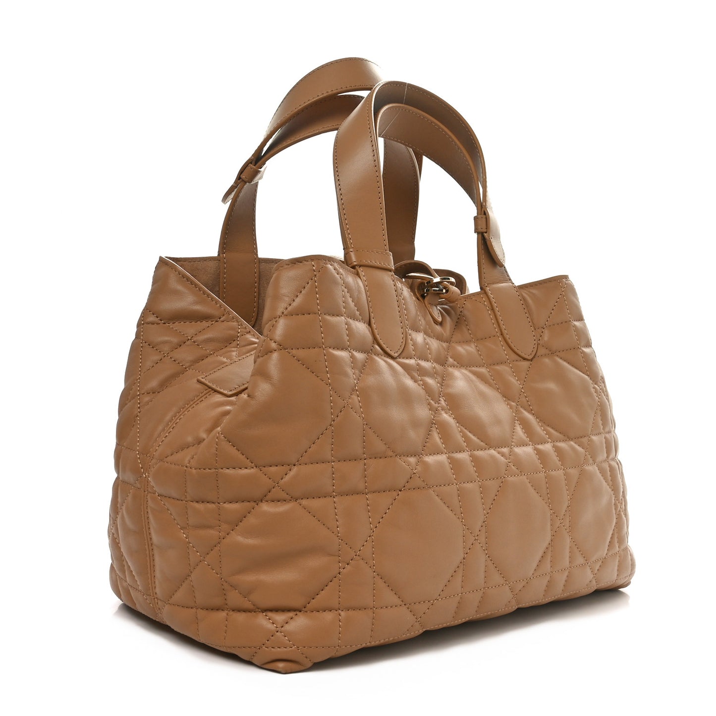 Calfskin Macrocannage Medium Toujours Tan