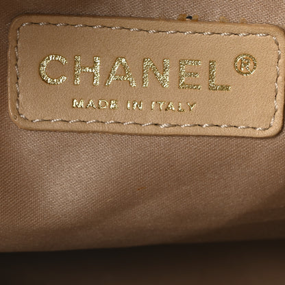 Chanel Calfskin Bubble Quilt Bowler Brown 6 of 10