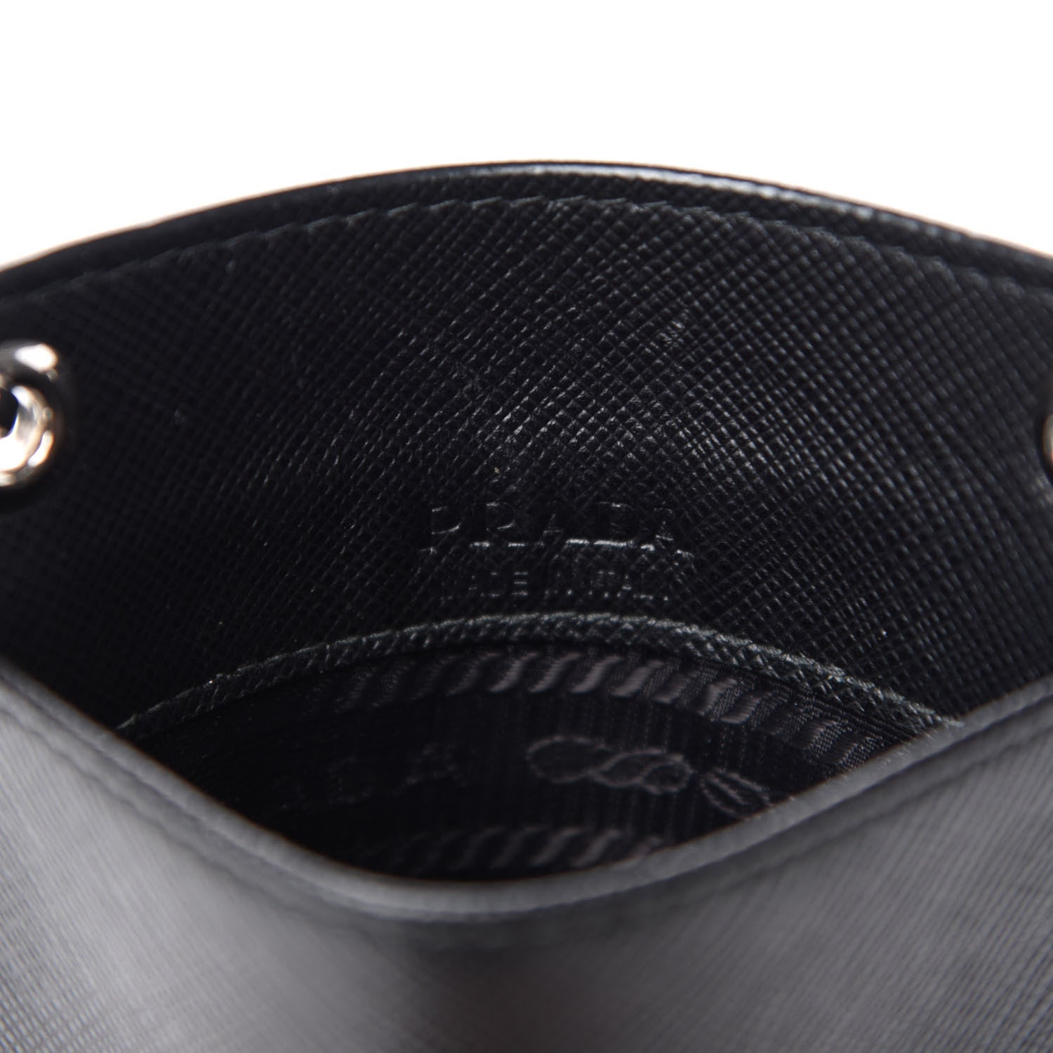 Prada Saffiano Logo Cellphone Case With Strap Black 6 of 6