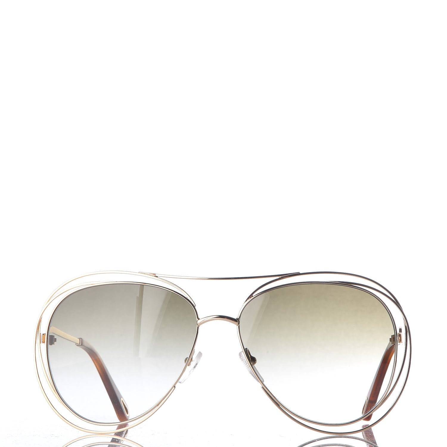 Chloe Carlina Round Sunglasses CE134S Gold 2 of 7