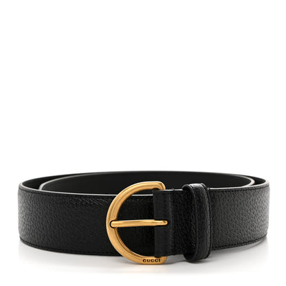 Gucci Textured Dollar Calfskin 40mm Belt 85 34 Black 1 of 5