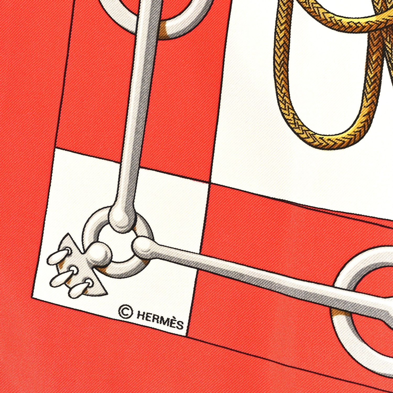Hermes Silk Cliquetis Scarf 90 1854065 – FASHIONPHILE