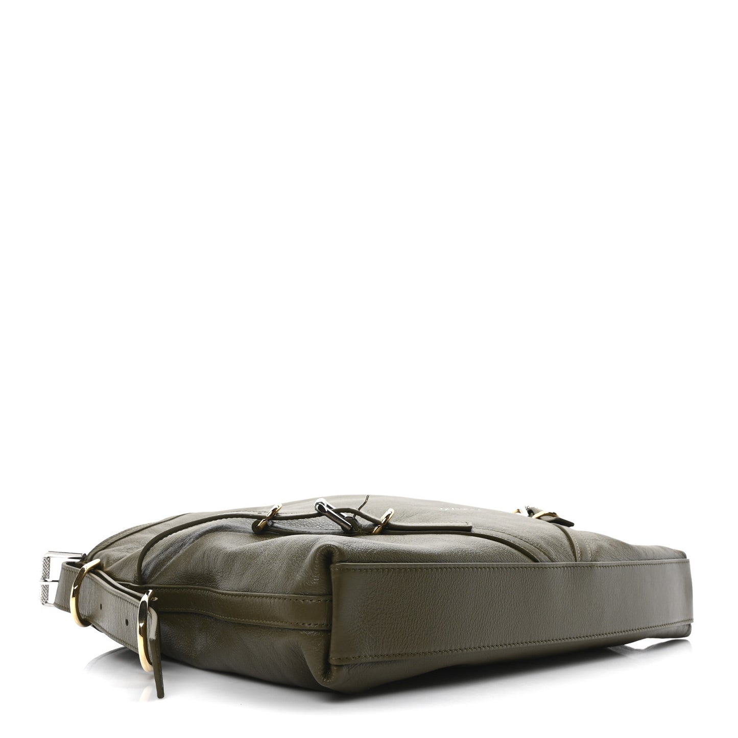 Calfskin Medium Voyou Bag Dark Khaki