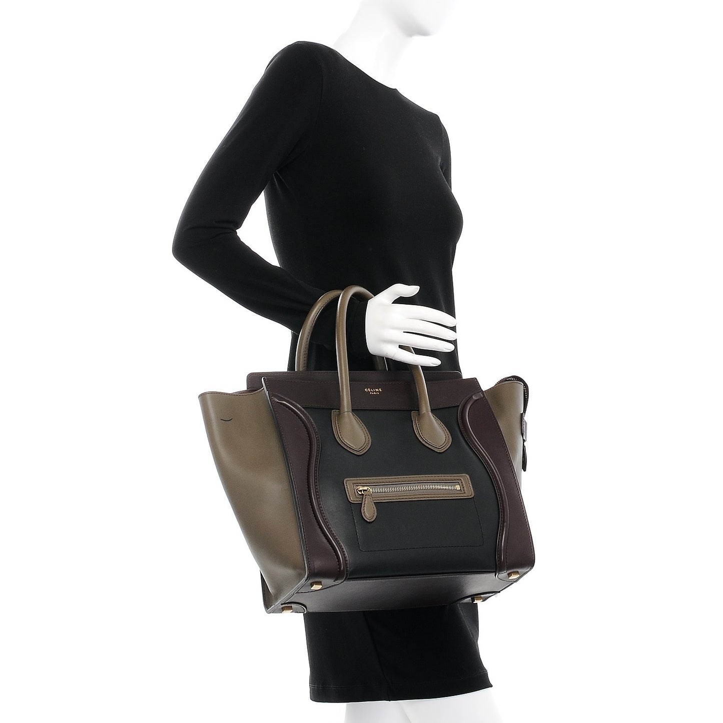 Smooth Calfskin Mini Tri-Color Luggage