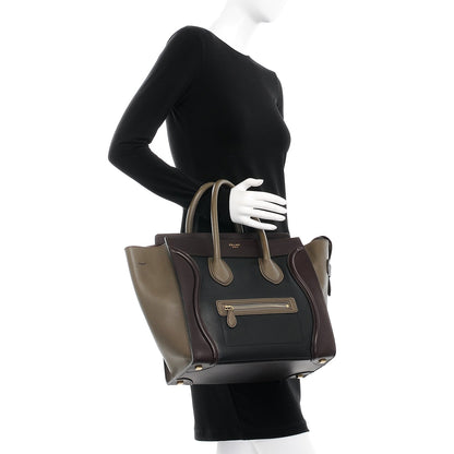 Celine Smooth Calfskin Mini Tri-Color Luggage 2 of 15
