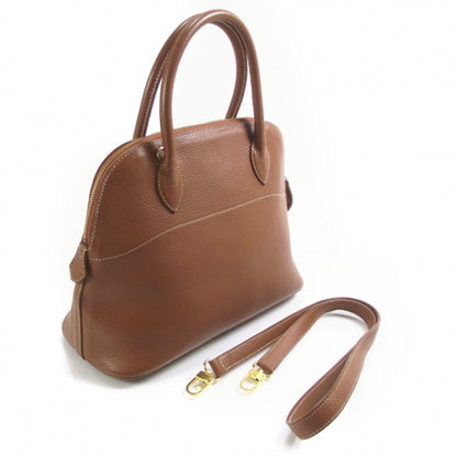 Hermes Leather Tote Brown 3 of 8