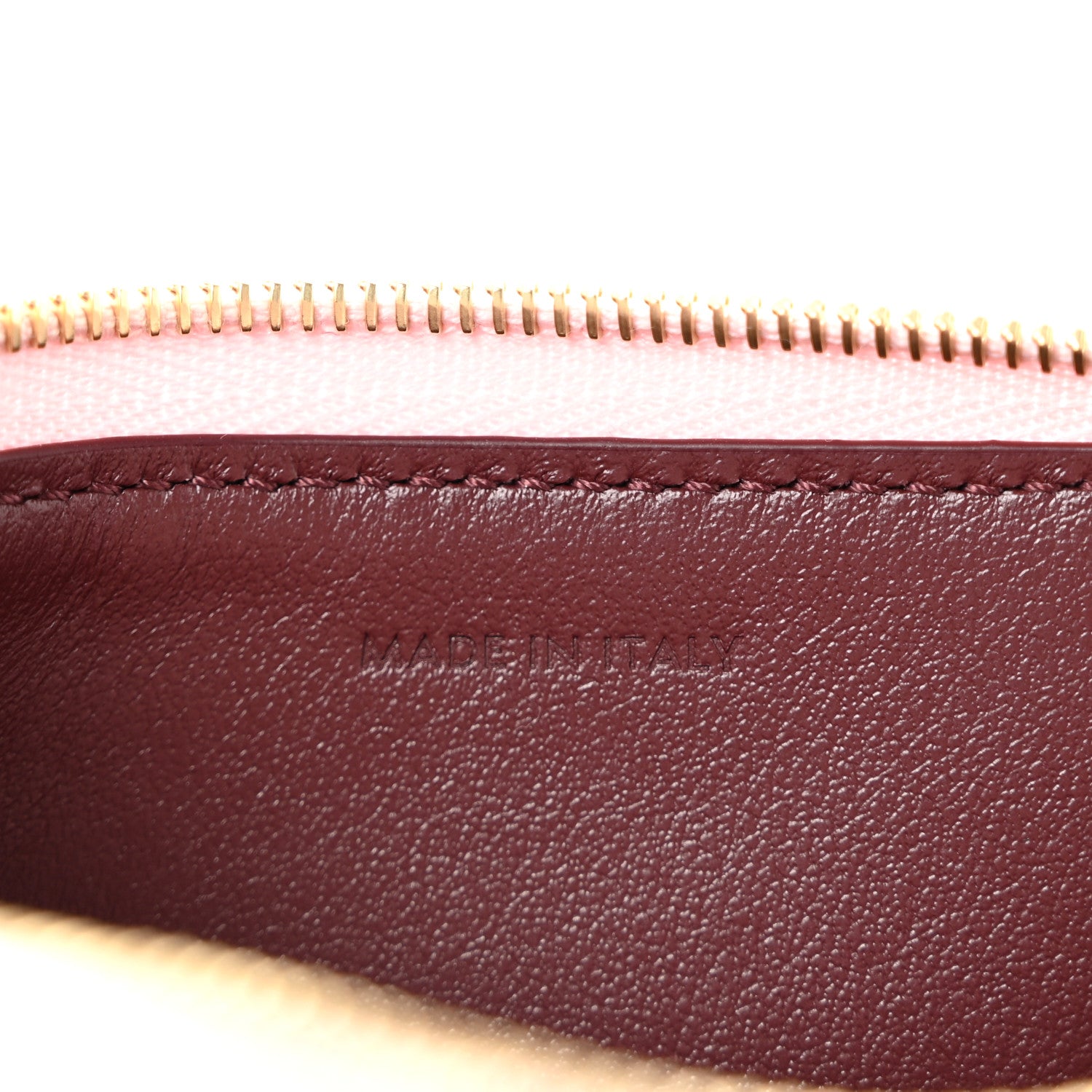 Celine Supple Grained Calfskin Long Zipped Card Holder Dirty Pink Syrah 7 of 9