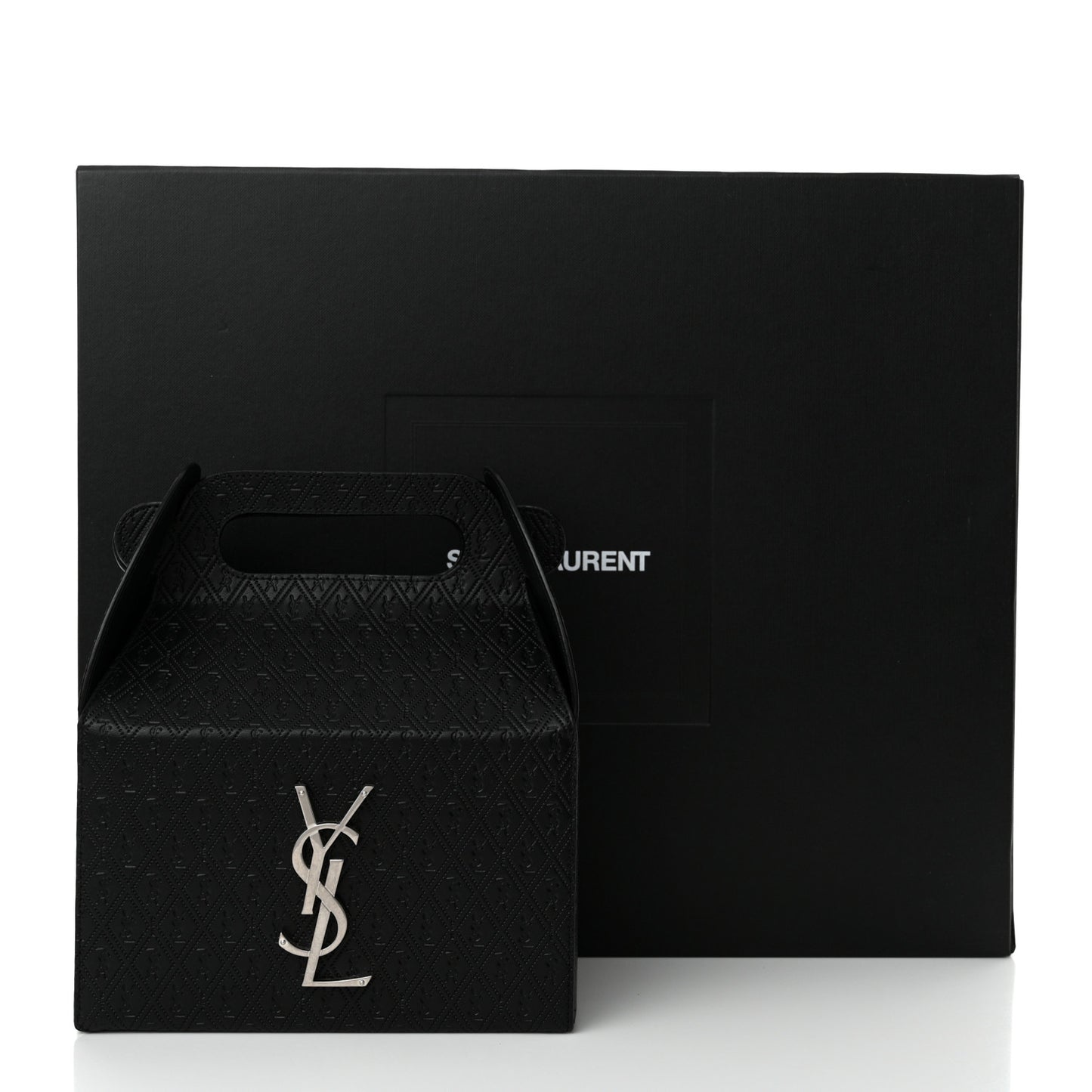 Calfskin Monogram Take Away Box Black