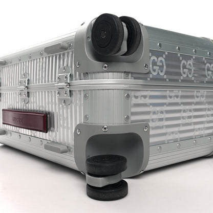 Gucci Aluminum GG Monogram Porter Cabin Plus Trolley Rosso 9 of 10