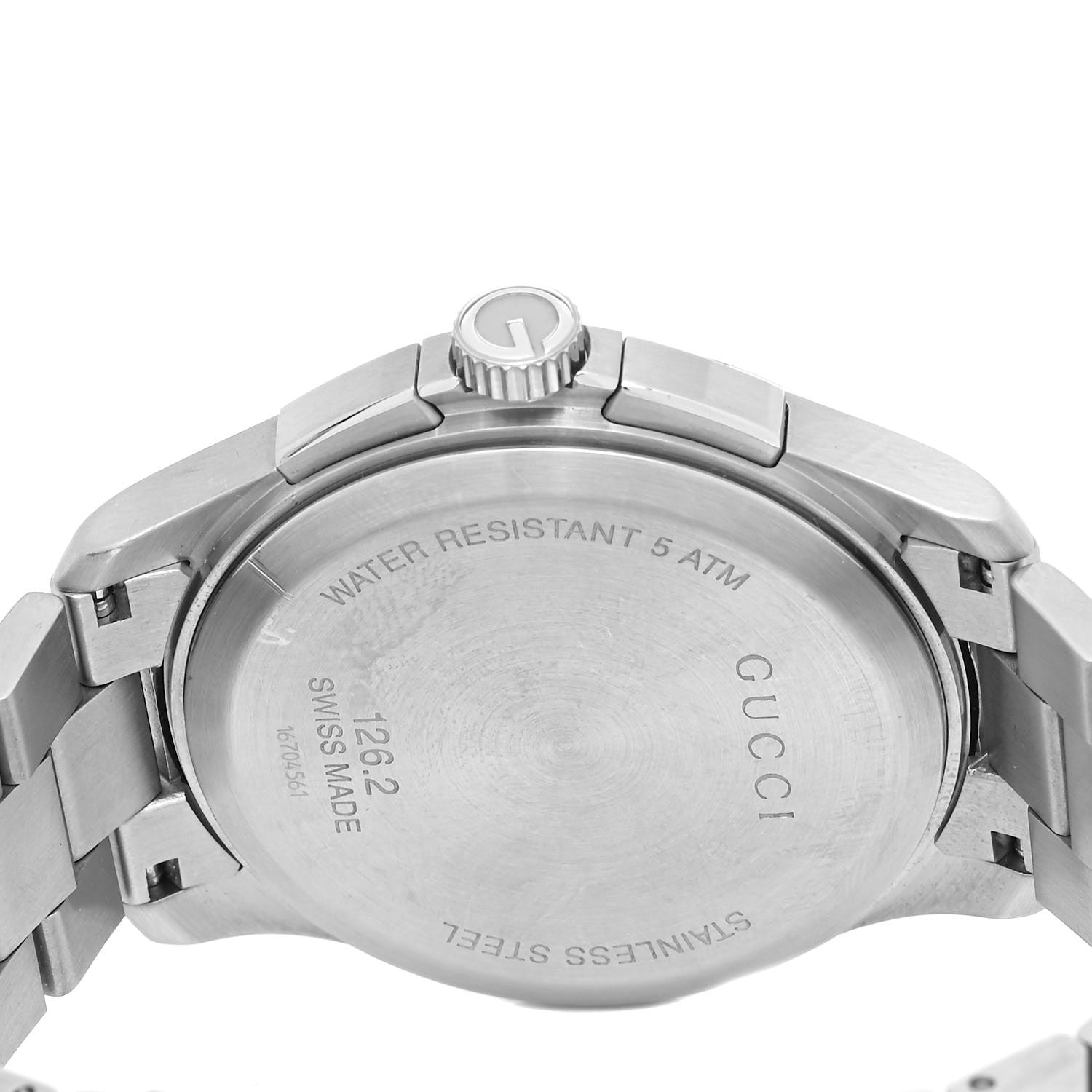 Gucci Stainless Steel 44mm G-Timeless Chronograph Quartz Watch Navy 4 of 5