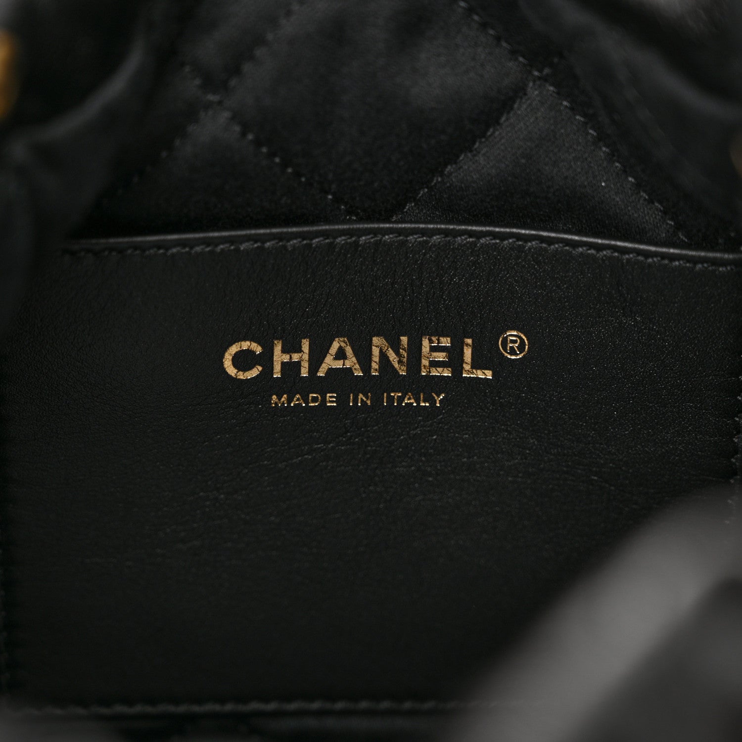 Chanel Shiny Crumpled Calfskin Quilted Pearl Mini Chanel 22 Black 6 of 10