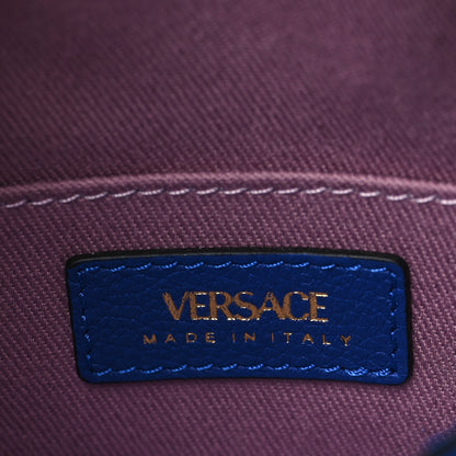 Versace Calfskin La Medusa Round Camera Bag Blue 6 of 6
