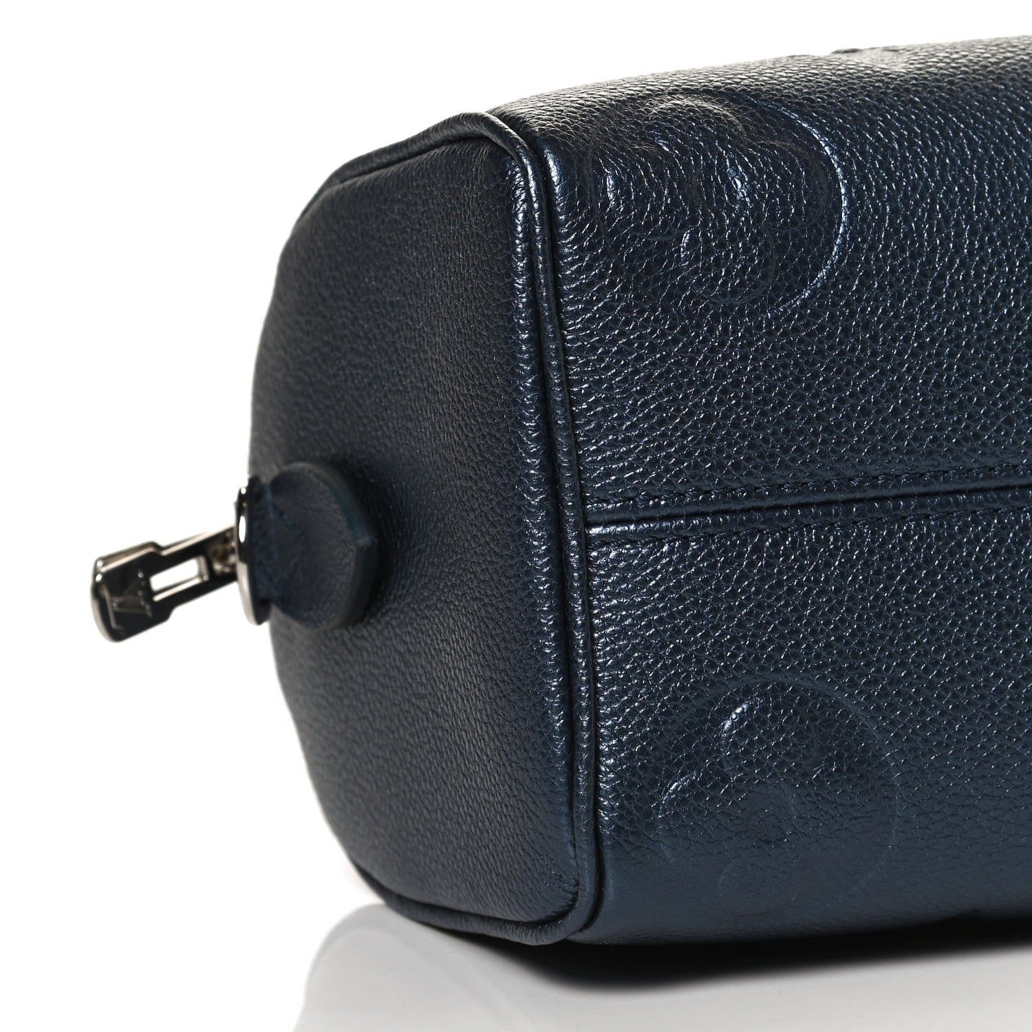 Louis Vuitton Metallic Empreinte Monogram Giant Speedy Bandouliere 20 Navy Nacre 9 of 11