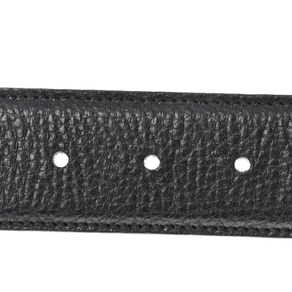 Gucci Dollar Calfskin Interlocking G Belt 80 32 Black 4 of 5