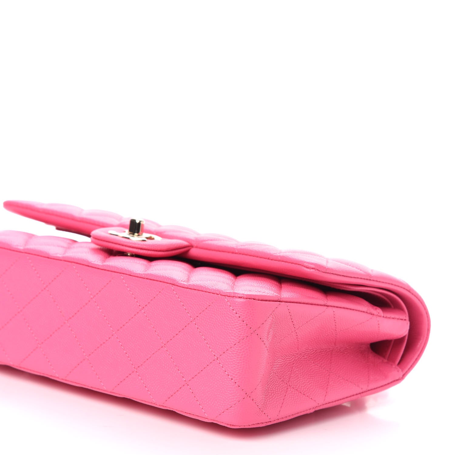 Chanel Caviar Quilted Medium Double Flap Pink 9 of 11