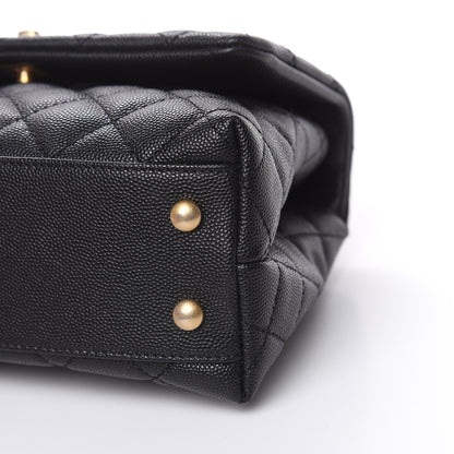 Chanel Caviar Quilted Mini Coco Handle Flap Black 8 of 9