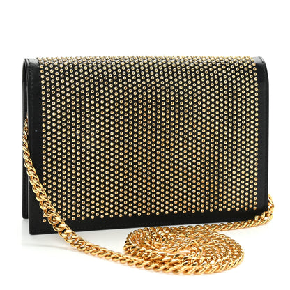 Alexander McQueen Calfskin Studded Skull Small Crossbody Bag Black 3 of 11