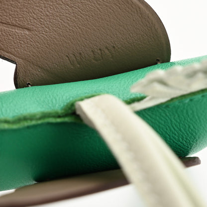 Hermes Milo Lambskin Grigri Rodeo Pegase Horse Bag Charm PM Menthe Vert Fizz Etoupe 4 of 5