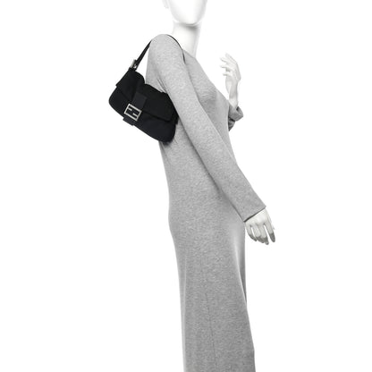 Fendi Cashmere Baguette Black 2 of 10