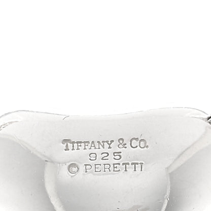 Tiffany Sterling Silver 19mm Elsa Peretti Bean Pendant Necklace 5 of 5