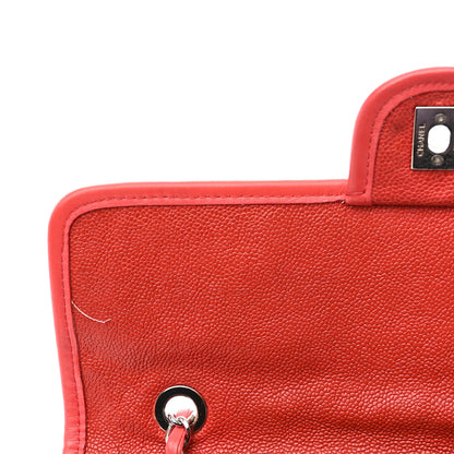 Chanel Caviar Quilted Medium French Riviera Flap Red 11 of 15