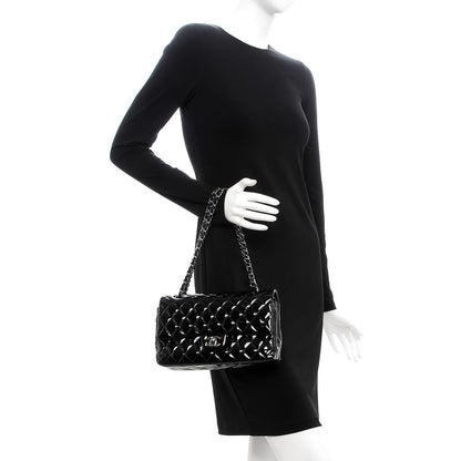 Chanel Patent Quilted Medium Double Flap Black 3 of 10