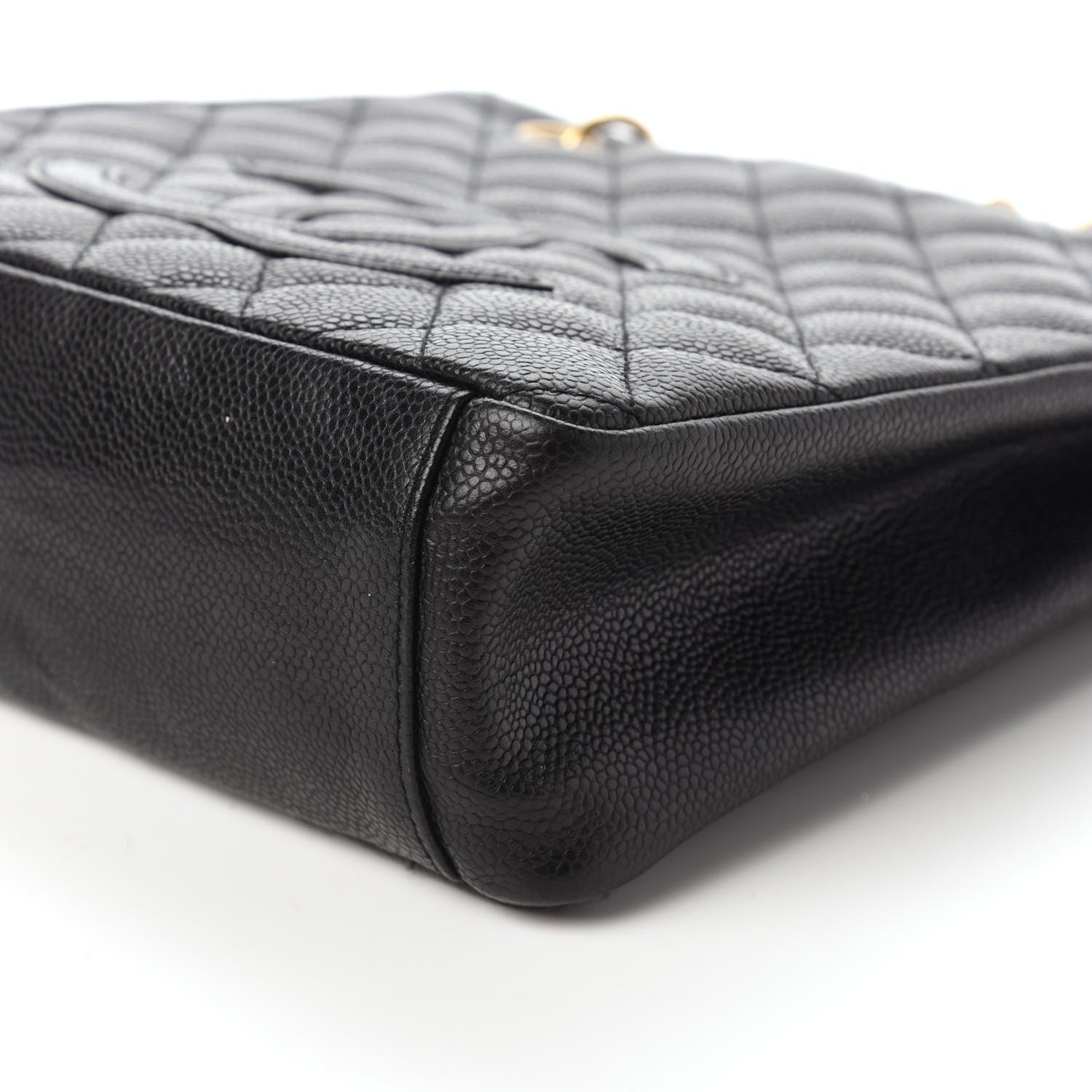 Chanel Caviar Quilted Petit Shopping Tote PST Black 7 of 12