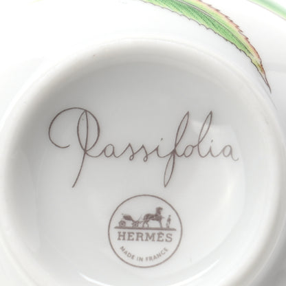 Hermes Porcelain Passifolia Coffee Cup And Saucer Set of 2 8 of 11