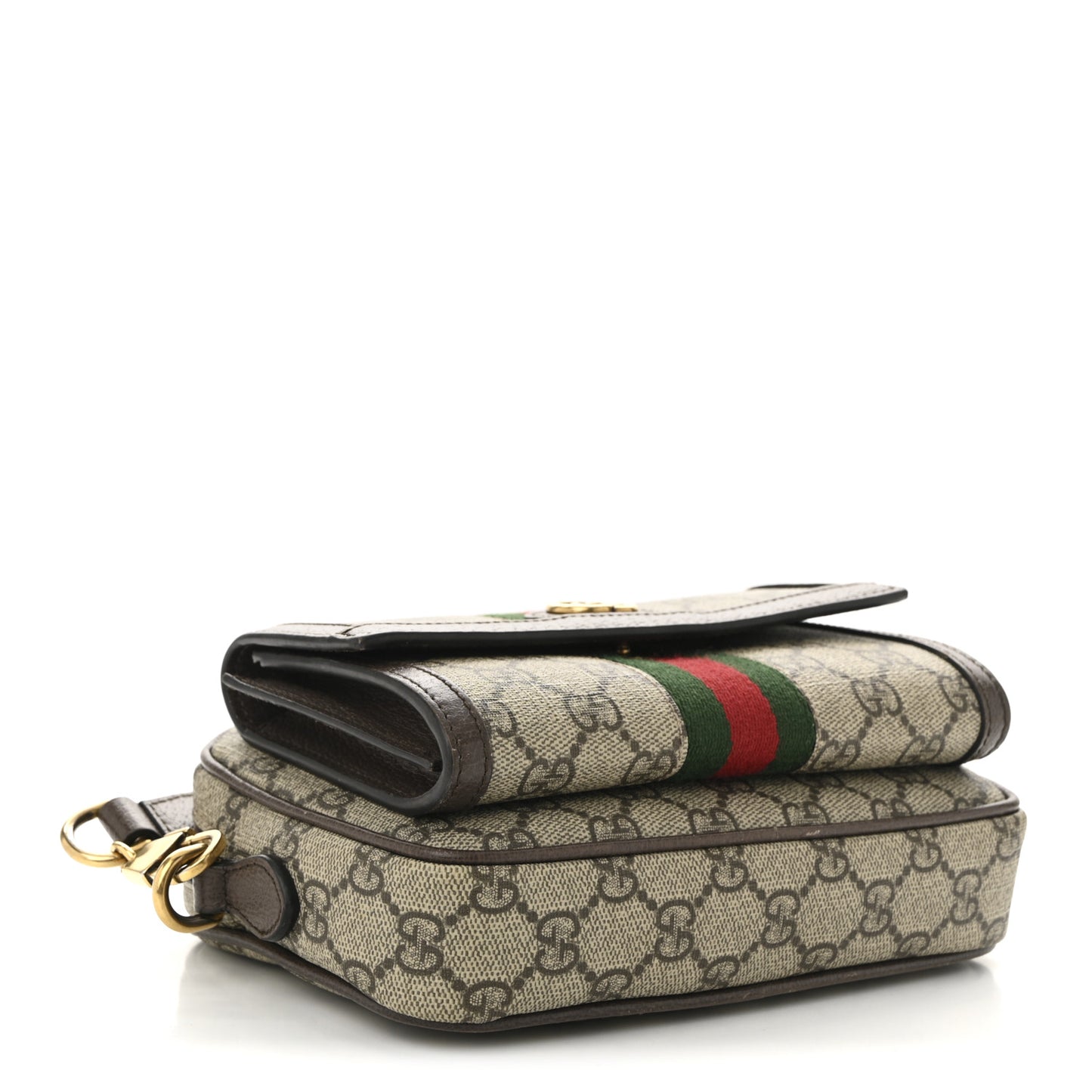 GG Supreme Monogram Web Mini Ophidia Bag Beige Ebony