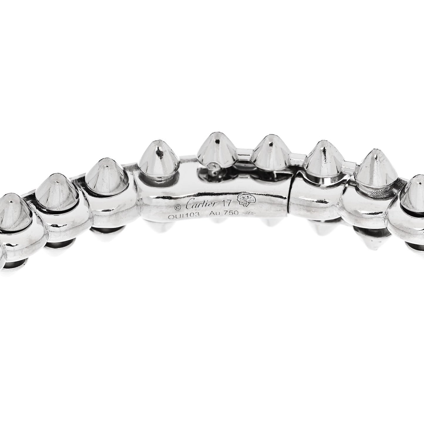 18K White Gold Medium Clash De Cartier Bracelet 17