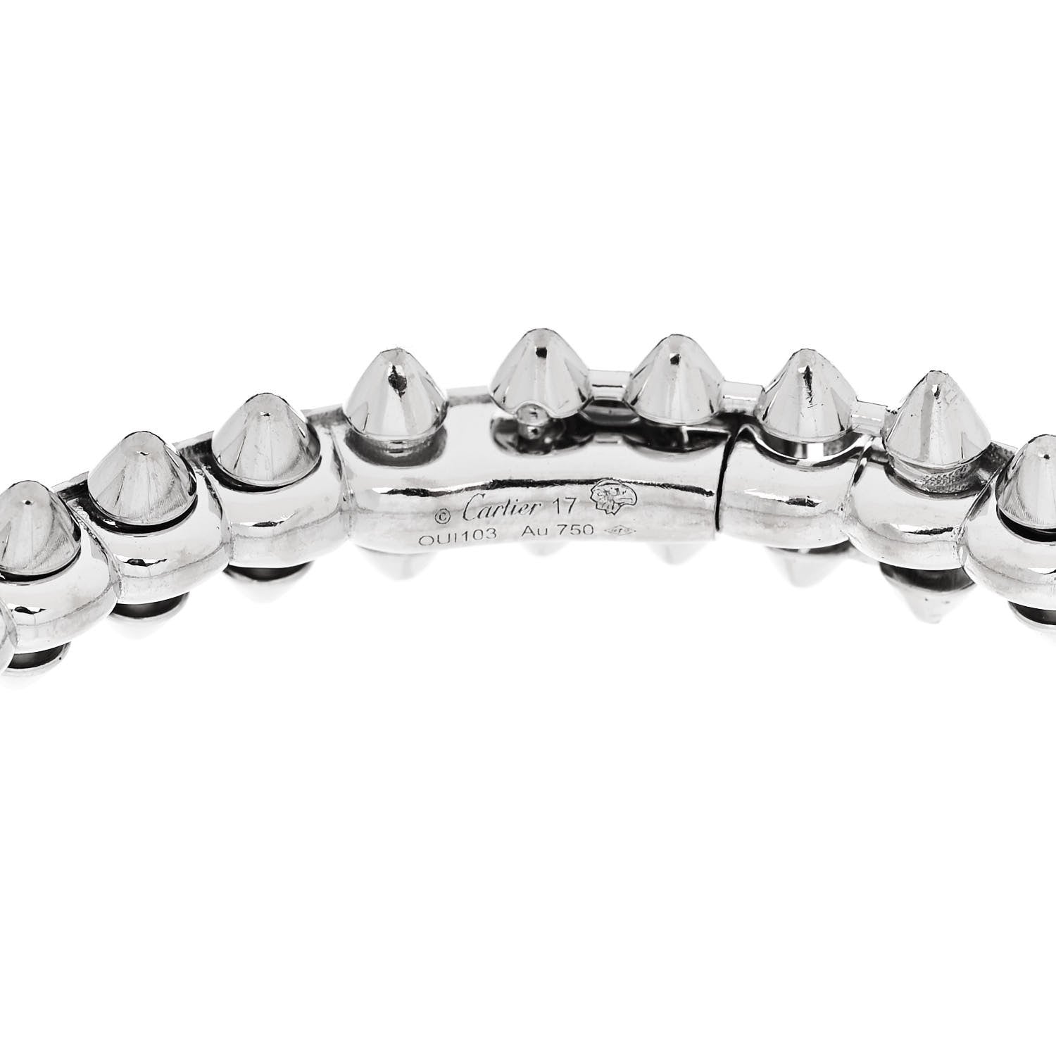 Cartier 18K White Gold Medium Clash De Cartier Bracelet 17 4 of 5