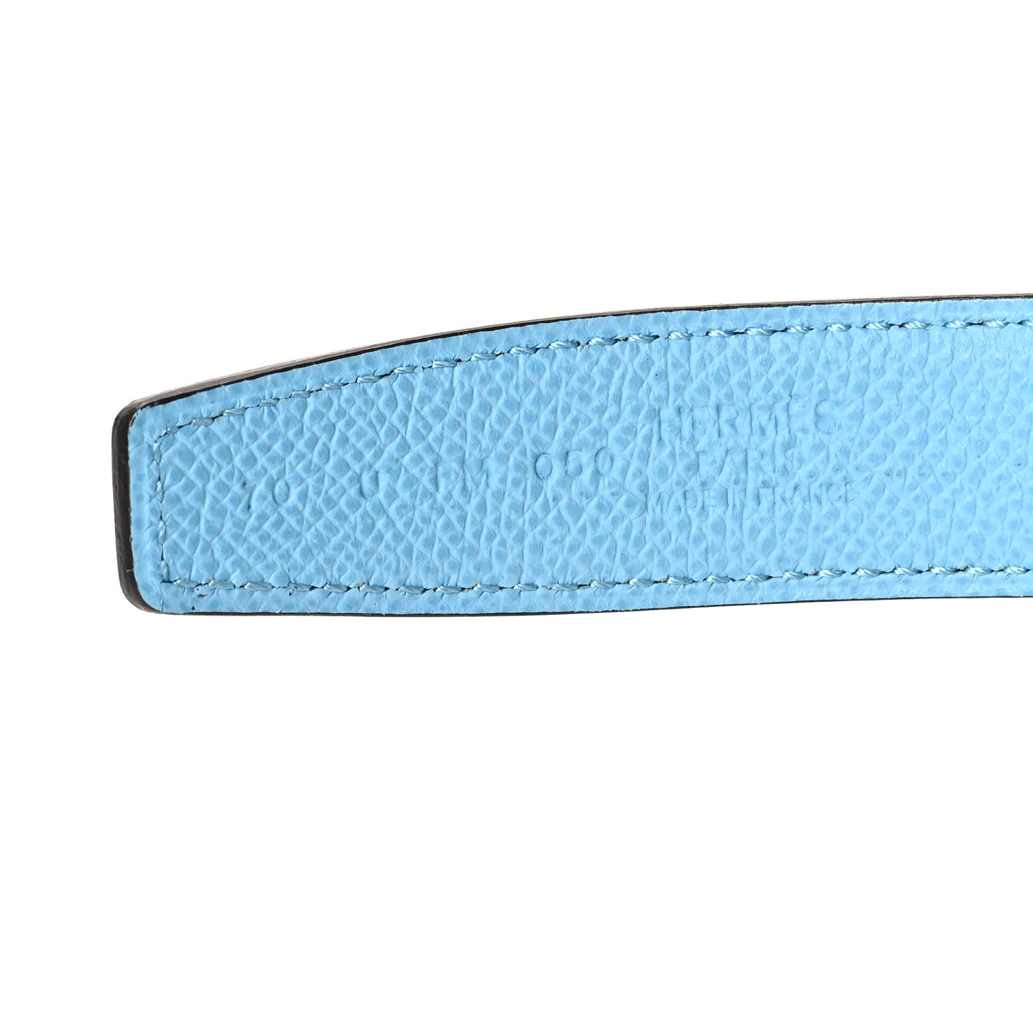 Hermes Epsom Swift Enamel 24mm Belt 70 28 Bleu Brume Celeste 5 of 6