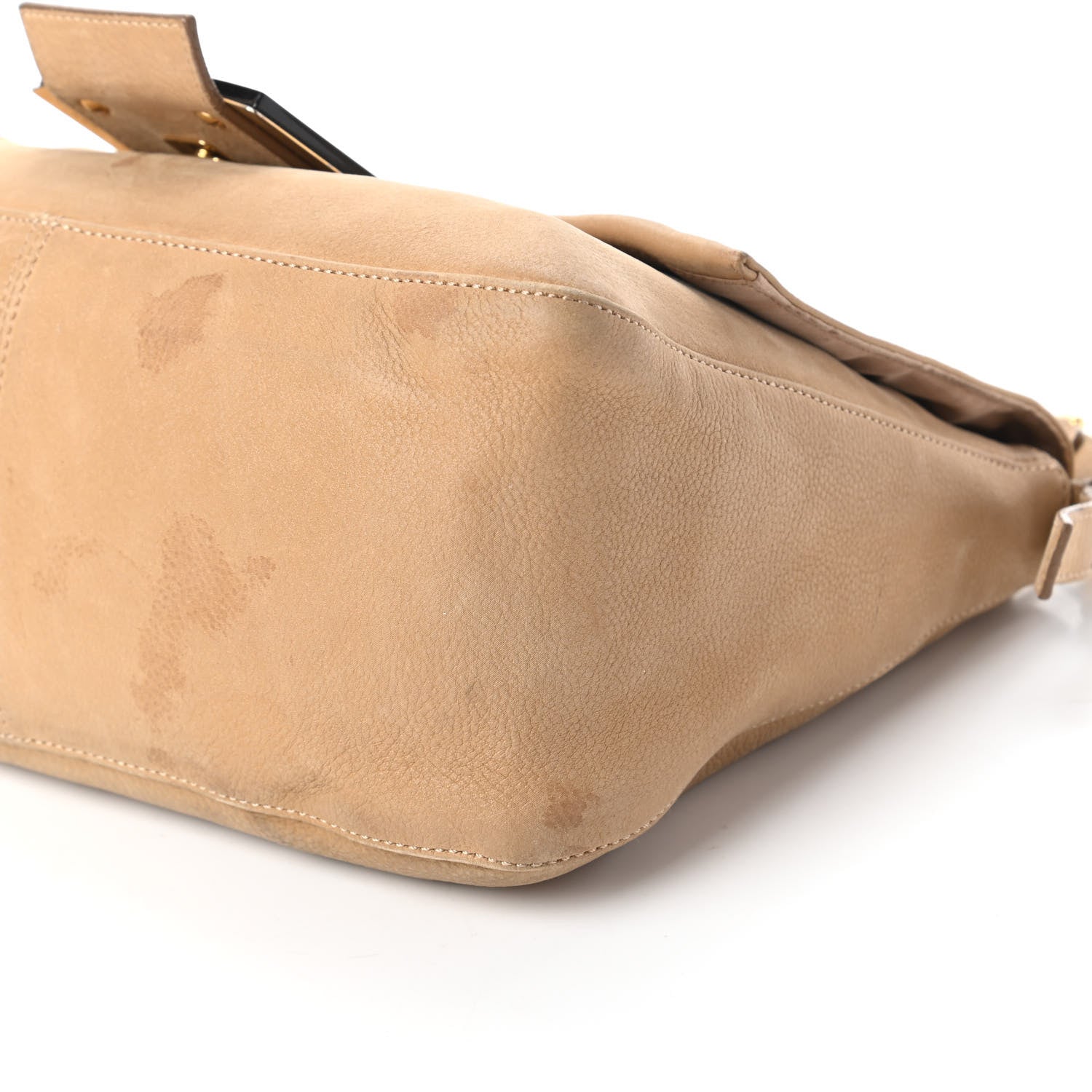Fendi Vitello Savana Big Mama Baguette Caramello Tartaruga Natural 7 of 13
