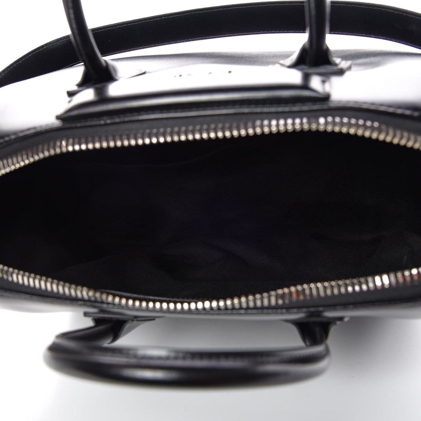 Shiny Lord Calfskin Medium Antigona Black
