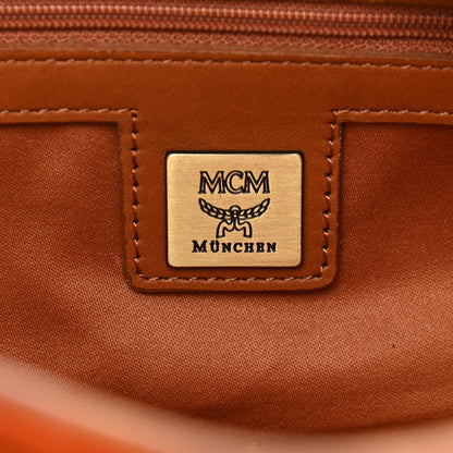 MCM Visetos Satchel Cognac 5 of 10