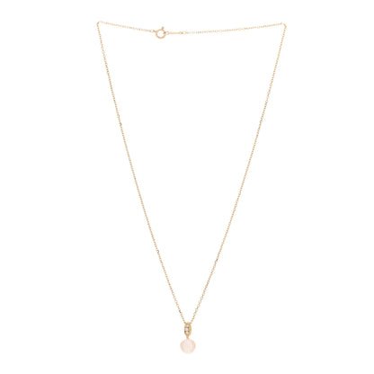 Mikimoto 18K Yellow Gold Diamond Akoya Pearl 7mm Drop Pendant Necklace 3 of 4