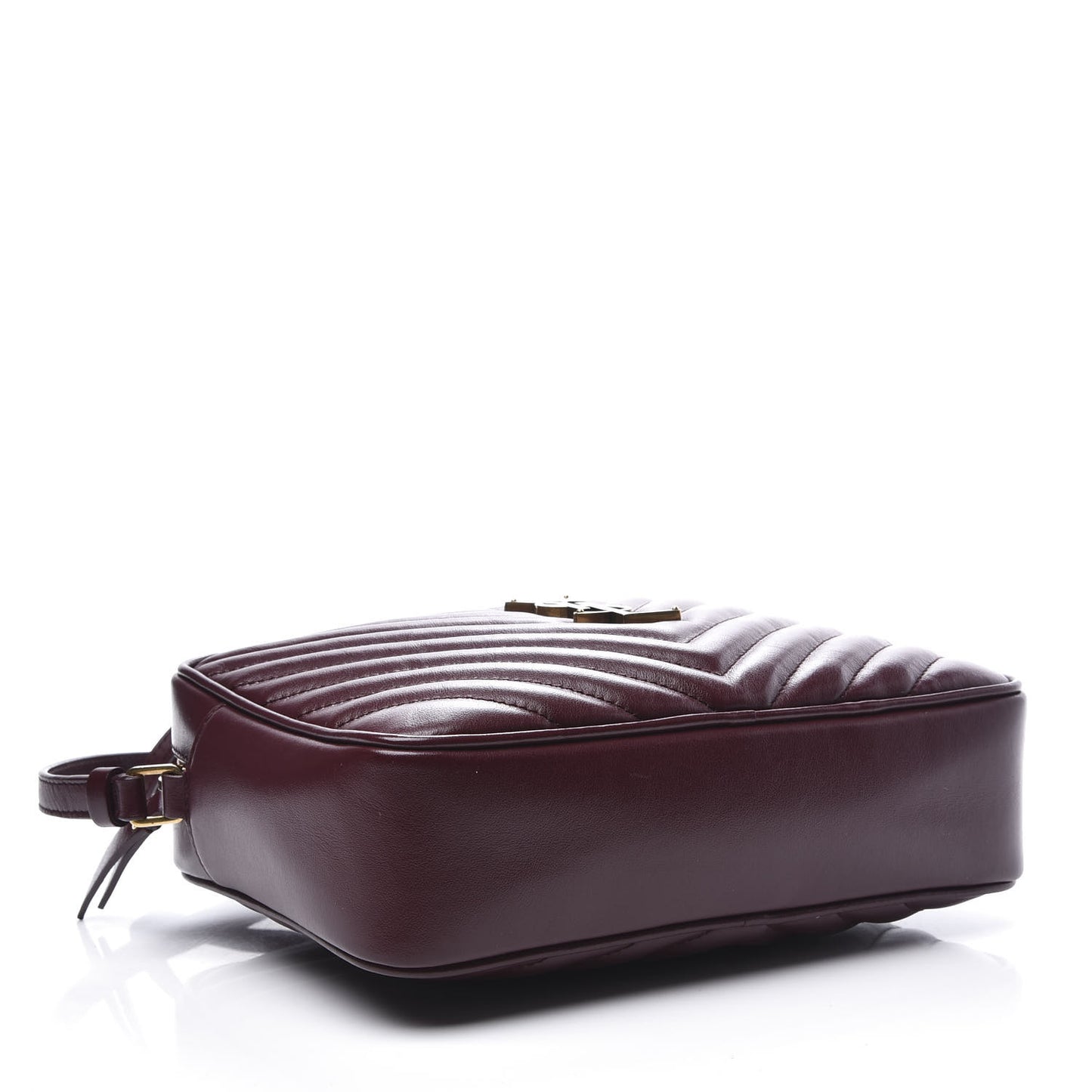 Calfskin Matelasse Monogram Lou Camera Bag Dark Legion Red