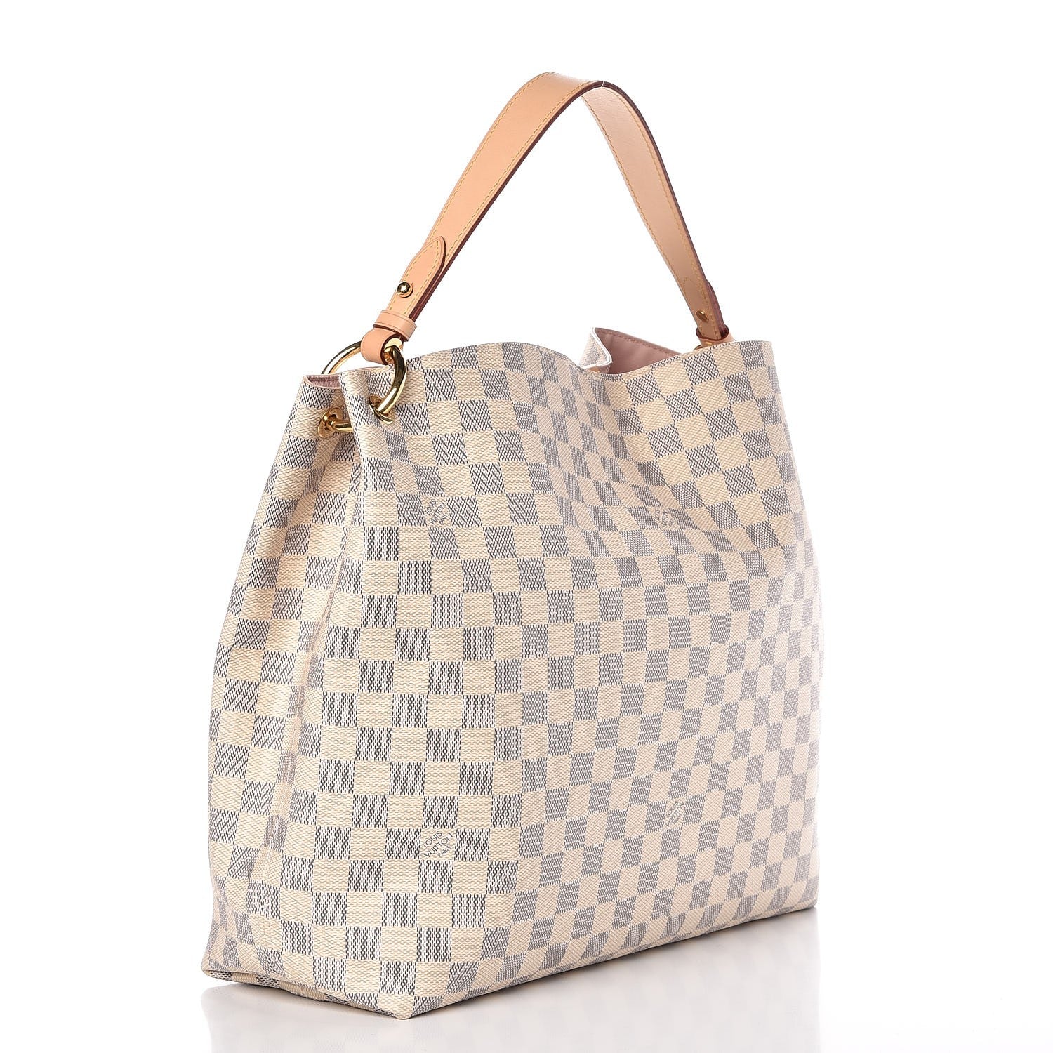 Louis Vuitton Damier Azur Graceful MM Rose Ballerine 3 of 7