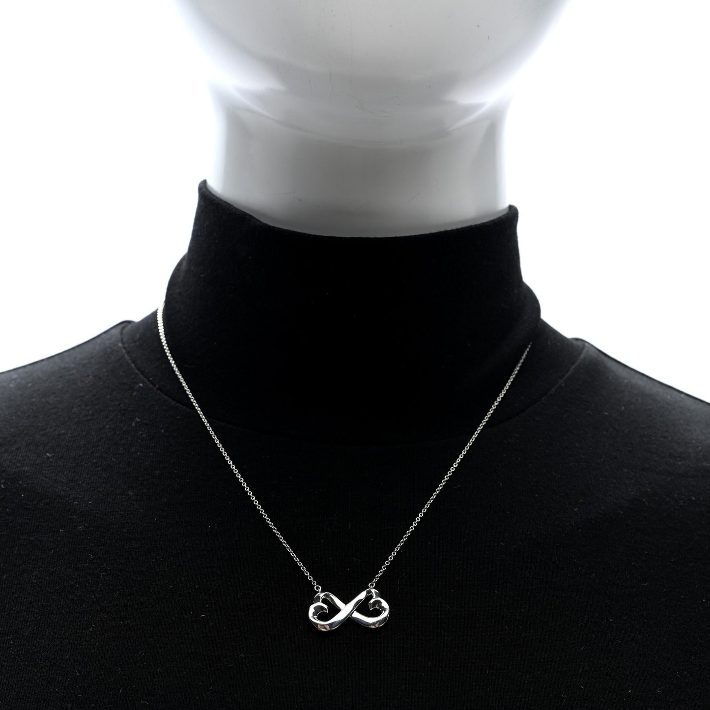Sterling Silver Paloma Picasso Double Loving Heart Pendant Necklace